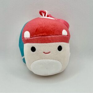 Squishmallows Malcolm the Mushroom Clip 3.5” New‎ with tags Red with White Spots